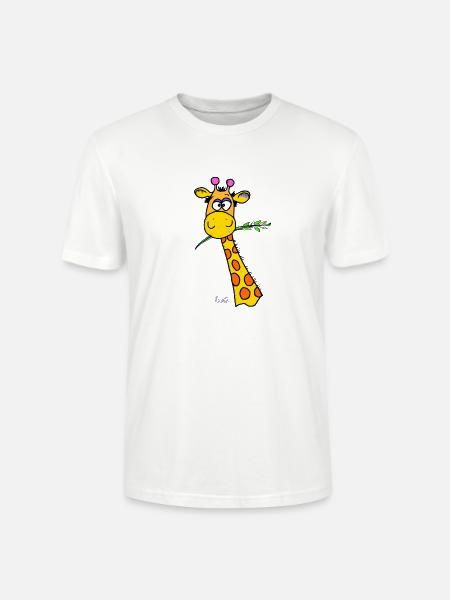 Cute Giraffe - Stanley/Stella CRAFTER Unisex Organic T-Shirt - white