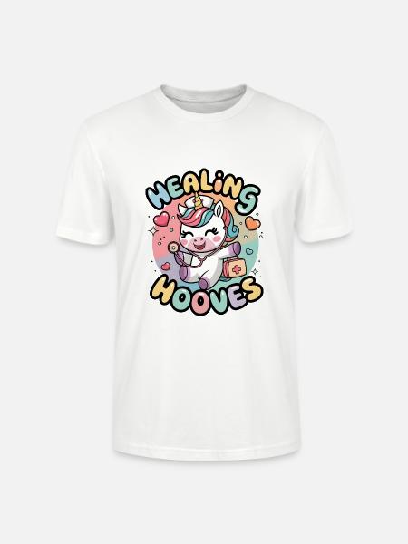 Heilende Hufe - Stanley/Stella Unisex Bio-T-Shirt CRAFTER - Weiß