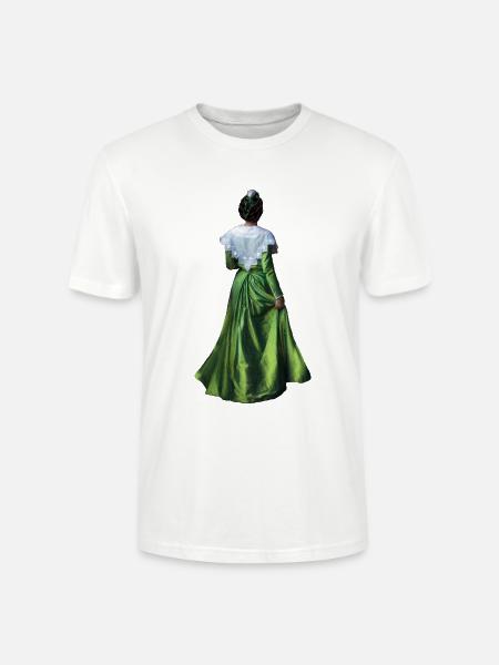 Arlesienne Grün - Stanley/Stella Unisex Bio-T-Shirt CRAFTER - Weiß