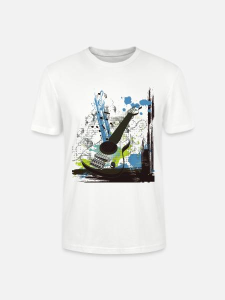 Musique - T-shirt bio CRAFTER Stanley Stella Unisexe - blanc