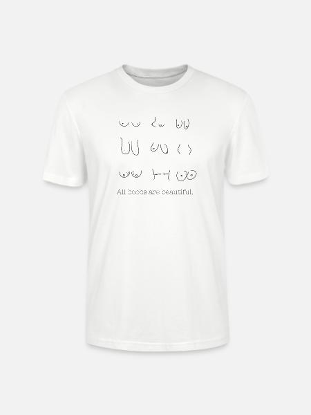 All boobs are beautiful Design - Stanley/Stella Unisex Bio-T-Shirt CRAFTER - Weiß