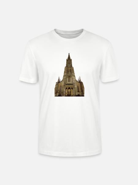 Ulmer Münster gemalt - Stanley/Stella Unisex Bio-T-Shirt CRAFTER - Weiß