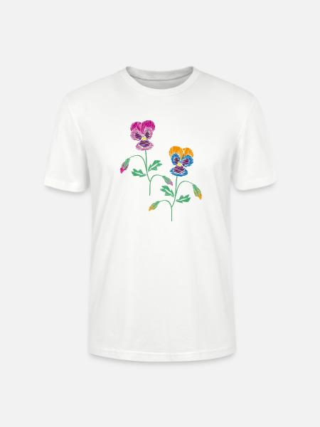 Pensée - T-shirt bio CRAFTER Stanley Stella Unisexe - blanc