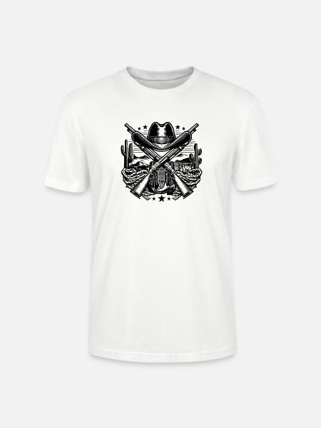 Western Logo 2 - Stanley/Stella Unisex Bio-T-Shirt CRAFTER - Weiß