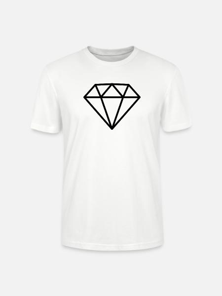 Diamant - Stanley/Stella Unisex Bio-T-Shirt CRAFTER - Weiß