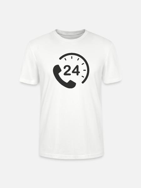 24/7 h Service - Stanley/Stella CRAFTER Unisex Organic T-Shirt - white