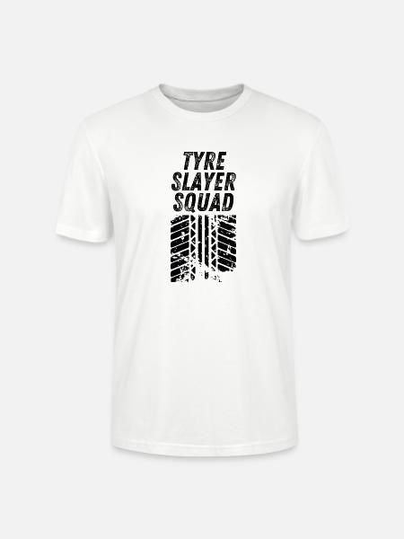 Tyre Slayer Squad - Stanley/Stella CRAFTER Unisex Organic T-Shirt - white