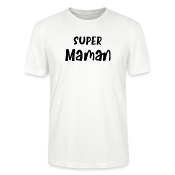 Super Mom - Stanley/Stella CRAFTER Unisex Organic T-Shirt - white - Front - Alina (178cm) & Michal (187cm)