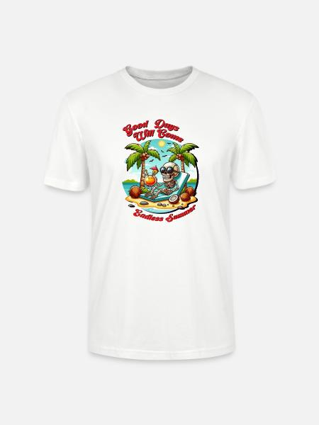 Summer good days - Stanley/Stella CRAFTER Unisex Organic T-Shirt - white