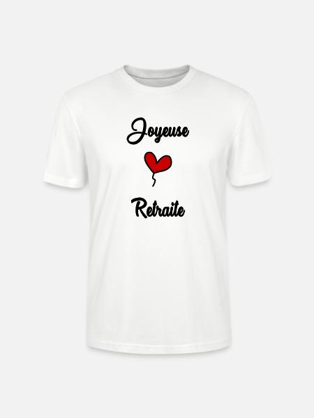 JOYEUSE RETRAITE - T-shirt bio CRAFTER Stanley Stella Unisexe - blanc
