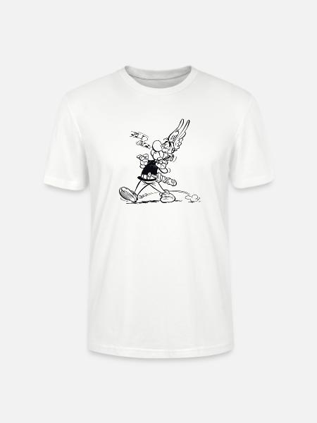 Asterix & Obelix - Asterix singt - Stanley/Stella Unisex Bio-T-Shirt CRAFTER - Weiß