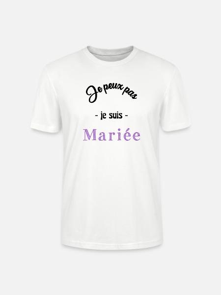 MARIEE. EVJF - T-shirt bio CRAFTER Stanley Stella Unisexe - blanc