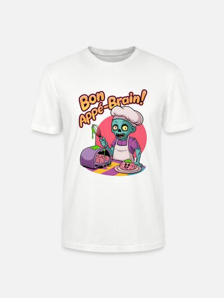 Bon Appé-brain! - Stanley/Stella CRAFTER Unisex Organic T-Shirt - white