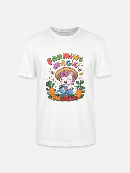 Farming Magic! - Stanley/Stella CRAFTER Unisex Organic T-Shirt - white