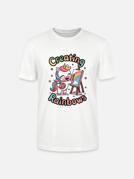 Creating Rainbows - Stanley/Stella CRAFTER Unisex Organic T-Shirt - white