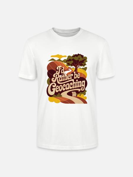 I'd Rather Be Geocaching - Stanley/Stella CRAFTER Unisex Organic T-Shirt - white