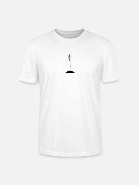 Jumping person on trampoline - Stanley/Stella CRAFTER Unisex Organic T-Shirt - white