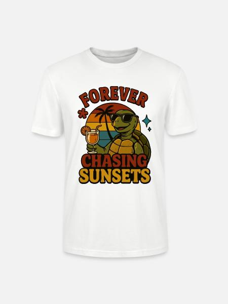 Forever chasing sunsets - Stanley/Stella Unisex Bio-T-Shirt CRAFTER - Weiß