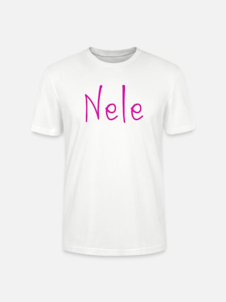 Nele Neon Schrift - Stanley/Stella Unisex Bio-T-Shirt CRAFTER - Weiß