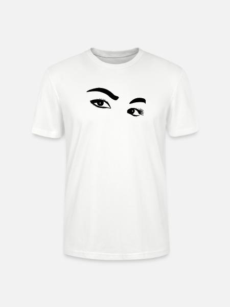Augen - Stanley/Stella Unisex Bio-T-Shirt CRAFTER - Weiß