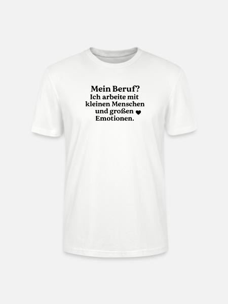 Kleine Menschen & Große Emotionen - Stanley/Stella Unisex Bio-T-Shirt CRAFTER - Weiß
