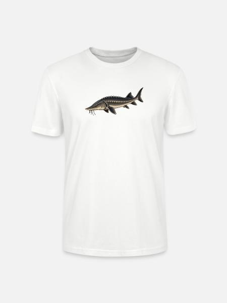 Stör Fisch Angeln - Stanley/Stella Unisex Bio-T-Shirt CRAFTER - Weiß