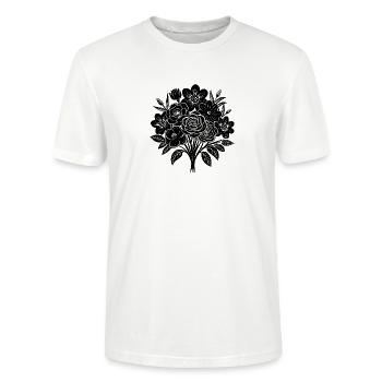 Blumenstrauß - Stanley/Stella Unisex Bio-T-Shirt CRAFTER - Weiß - Vorne - Alina (178cm) & Michal (187cm)