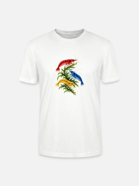 Garnelengarten – bunte Unterwasserwelt - Stanley/Stella Unisex Bio-T-Shirt CRAFTER - Weiß