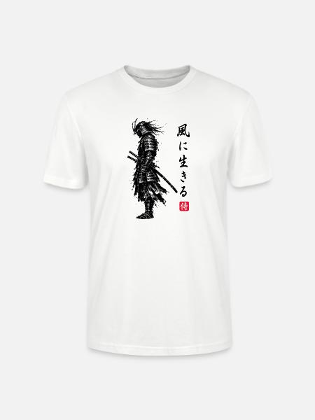 Samurai Krieger Japan - Stanley/Stella Unisex Bio-T-Shirt CRAFTER - Weiß