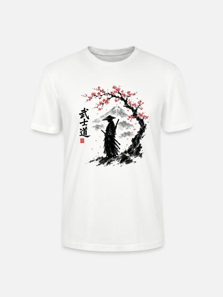 Samurai Spirit Japanische Kriegerkunst - Stanley/Stella Unisex Bio-T-Shirt CRAFTER - Weiß