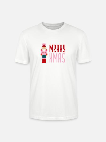 Merry Xmas Nussknacker - Stanley/Stella Unisex Bio-T-Shirt CRAFTER - Weiß