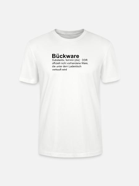 Bückware – Wort mit Doppelsinn - Stanley/Stella Unisex Bio-T-Shirt CRAFTER - Weiß