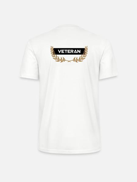 Veteran Ehrung Schild - Stanley/Stella Unisex Bio-T-Shirt CRAFTER - Weiß
