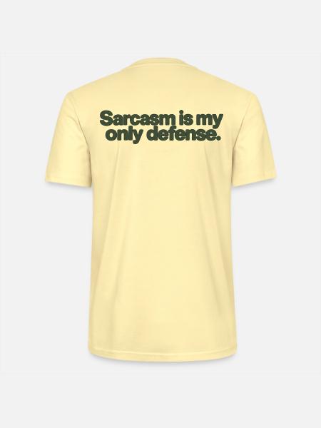Sarcasm Is My Only Defense - Stanley/Stella Unisex Bio-T-Shirt CRAFTER - Creme