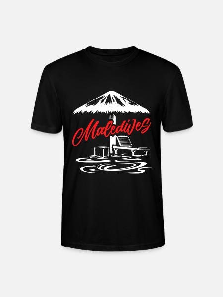 Paradiesischer Malediven Badeurlaub - Stanley/Stella Unisex Bio-T-Shirt CRAFTER - Schwarz