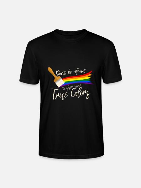 Gay Pride - Stanley/Stella CRAFTER Unisex Organic T-Shirt - black