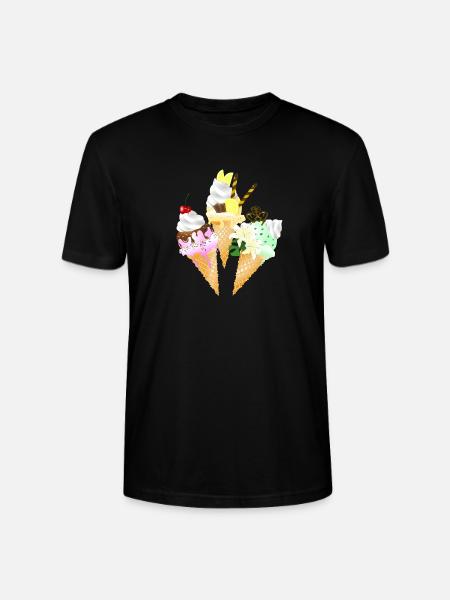 Eiswaffel - Stanley/Stella Unisex Bio-T-Shirt CRAFTER - Schwarz