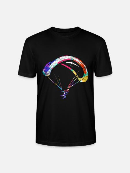 Adrenalinstarker Gleitschirm Flieger - Stanley/Stella Unisex Bio-T-Shirt CRAFTER - Schwarz