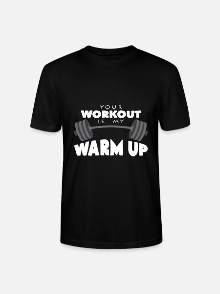 dumbbell - Stanley/Stella CRAFTER Unisex Organic T-Shirt - black