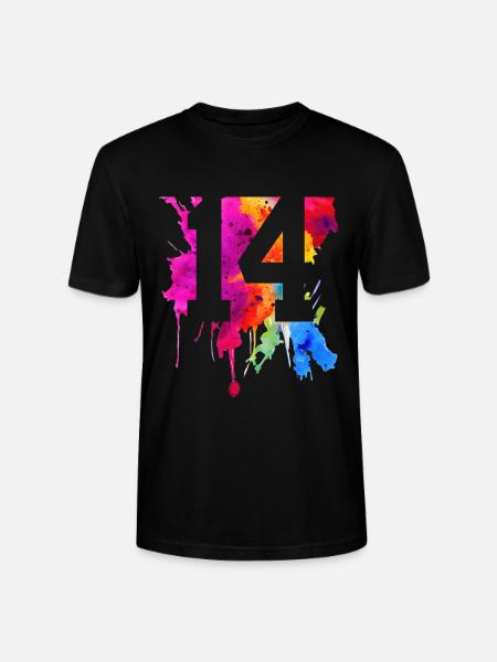 14 YEARS 14TH BIRTHDAY - Stanley/Stella CRAFTER Unisex Organic T-Shirt - black