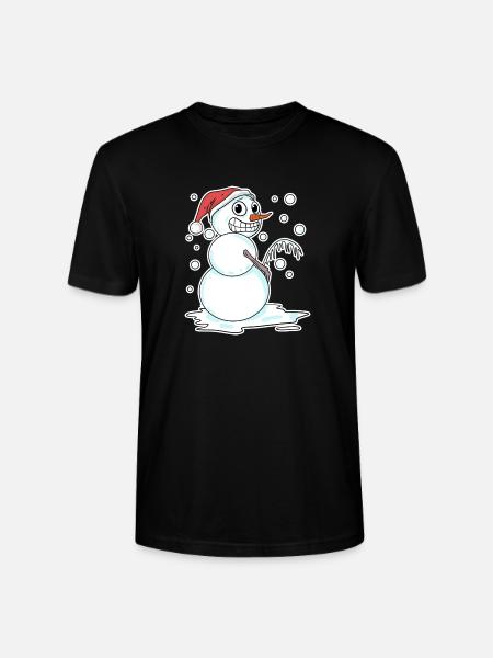 Snowman funny - Stanley/Stella CRAFTER Unisex Organic T-Shirt - black