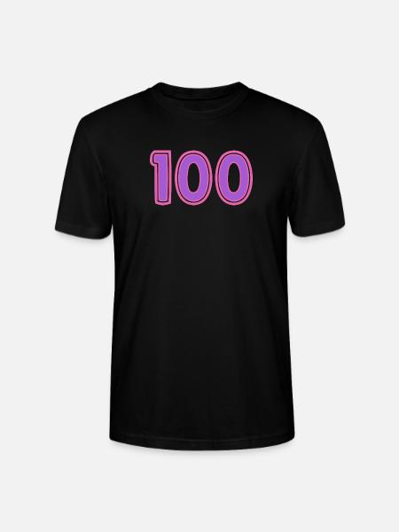 100. 100 YEARS. 100th ANNIVERSARY - Stanley/Stella CRAFTER Unisex Organic T-Shirt - black