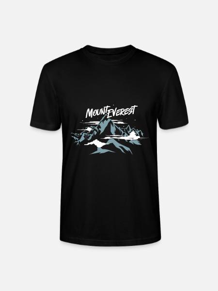 Mount Everest Nepal - Stanley/Stella Unisex Bio-T-Shirt CRAFTER - Schwarz