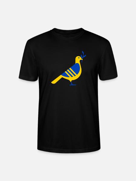 UKRAINE FRIEDENSTAUBE - Stanley/Stella Unisex Bio-T-Shirt CRAFTER - Schwarz
