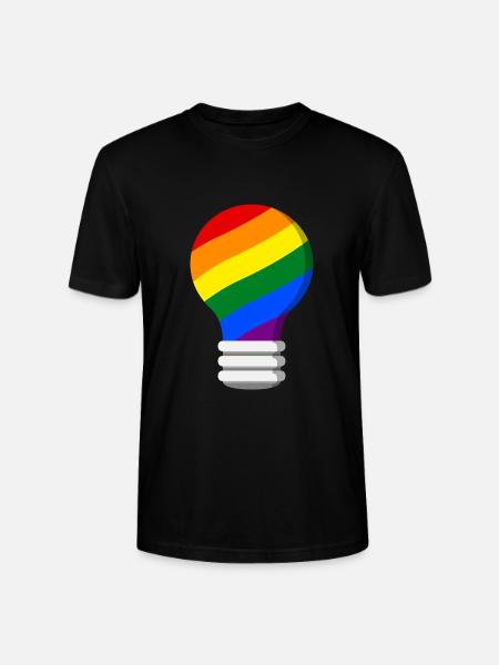 Gay Pride - Stanley/Stella CRAFTER Unisex Organic T-Shirt - black