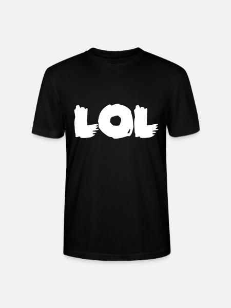 LOL Pinselstrich Kraft - Stanley/Stella Unisex Bio-T-Shirt CRAFTER - Schwarz