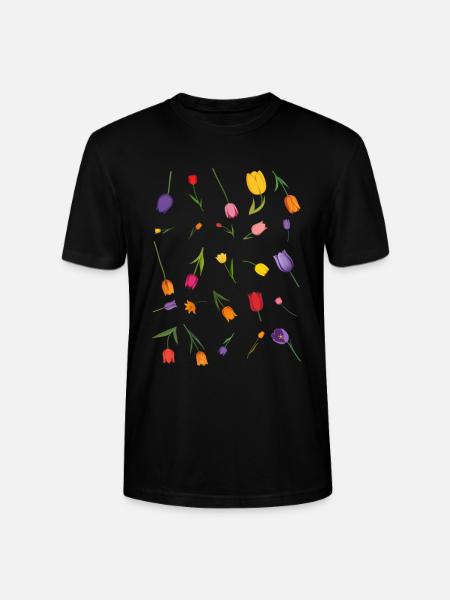 Fleur - T-shirt bio CRAFTER Stanley Stella Unisexe - noir