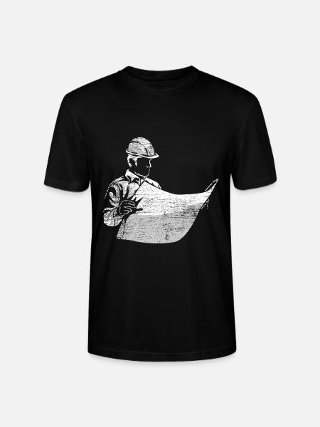 Zuverlässiger Bautechniker Bauplan - Stanley/Stella Unisex Bio-T-Shirt CRAFTER - Schwarz
