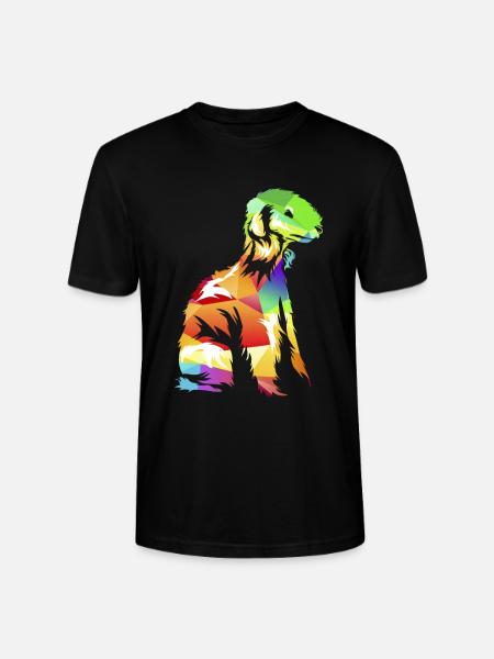Munterer Bedlington Terrier Agility - Stanley/Stella Unisex Bio-T-Shirt CRAFTER - Schwarz