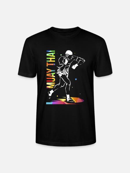 Explosiver Muay Thai Kampfkünstler - Stanley/Stella Unisex Bio-T-Shirt CRAFTER - Schwarz